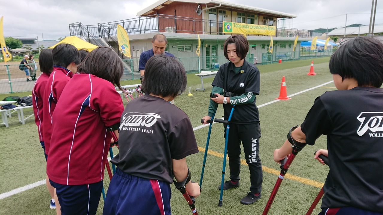 順天堂大学 Univas 岩手県遠野市でのパラスポーツ体験会